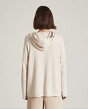 Beige Hoody with Patch Pockets
