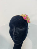 Iris in Fuschia and Gold