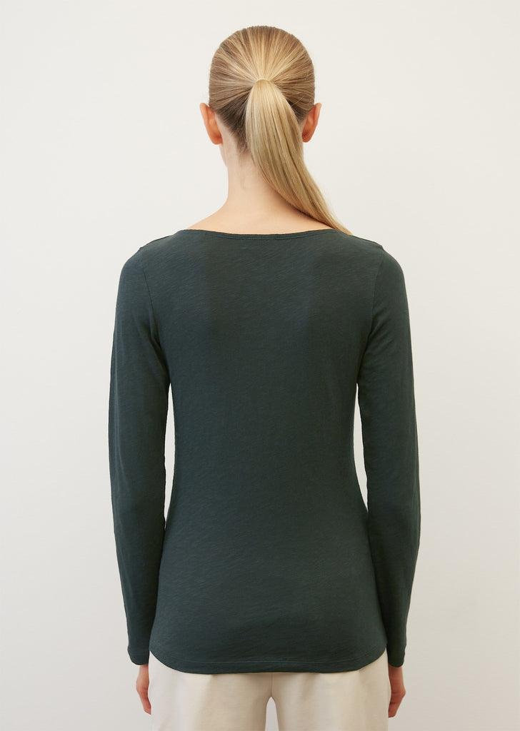 Organic Cotton Long Sleeved Top in Night Forest