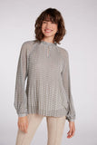 Smock Blouse with Pleats