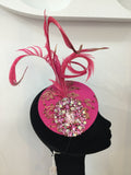 Lily-Rose Hot Pink Headpiece
