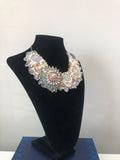 Small Collar - Pearl with a touch of Mint, Pale Pink and Gold