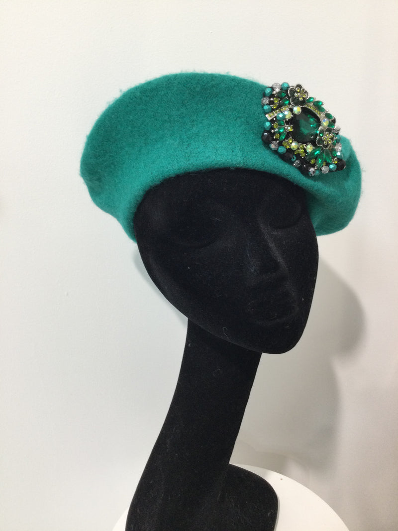 Green Beret with Green Embellishment