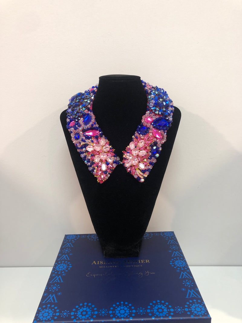 Large Collar - Pink Blue & Multicoloured