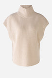 Sleeveless sweater in Taupe