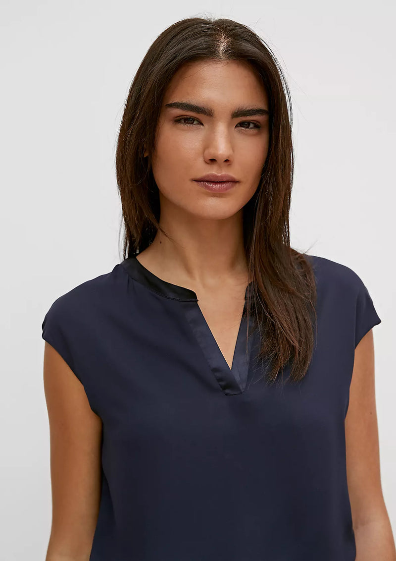 Beautiful navy layered top