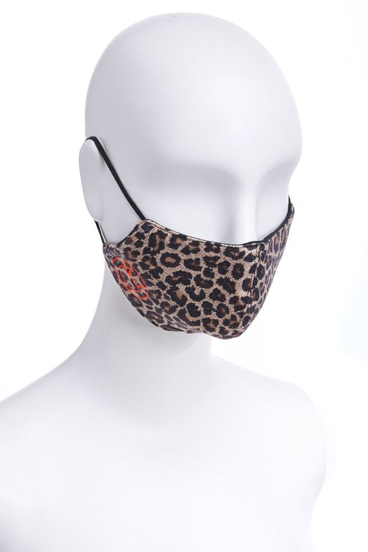 Leopard Print Reversible Mask