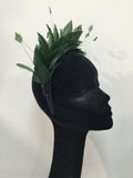 Green Feathered Hairband