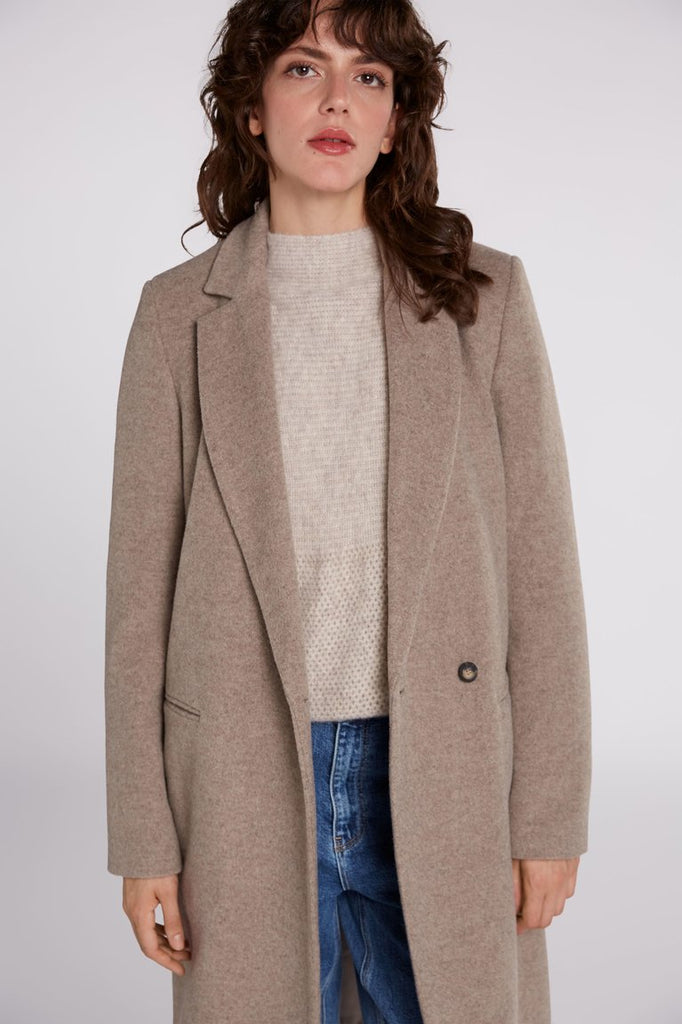 Taupe Wool Coat