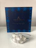 Plumeria Headpiece in Silver Crystals