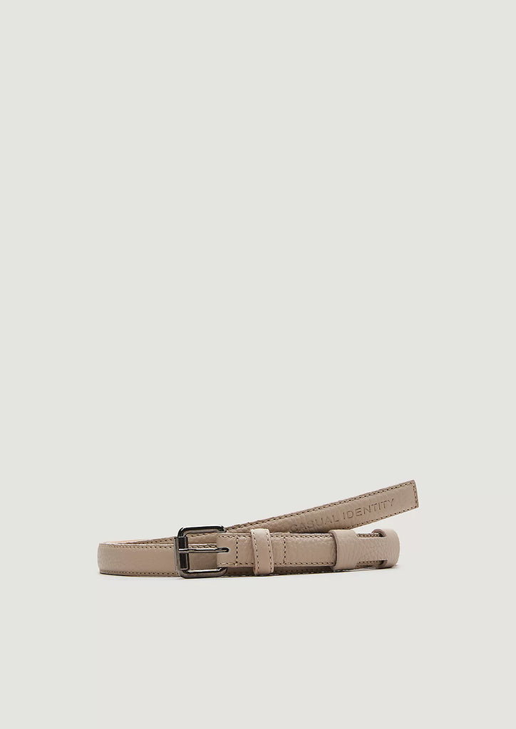 Light Beige Leather Belt