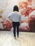 Cream Striped Sweater