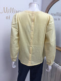 Pale Yellow Embroidered Blouse