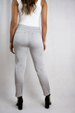 Grey Button 3/4 Jeggings