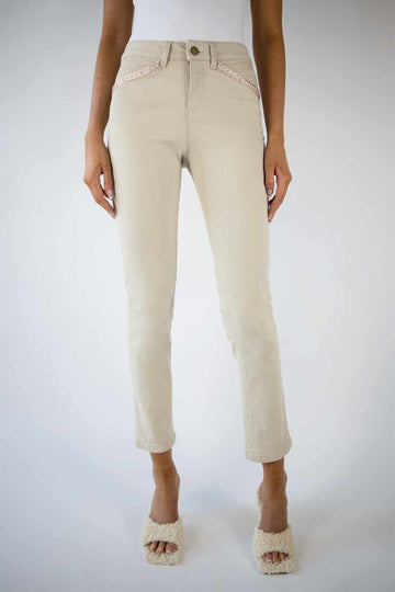 Victoria Stretch Trousers Taupe