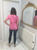 Pink Tulip SleeveT-shirt
