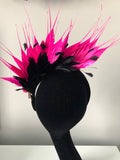 Blair Headpiece in Black and Pink
