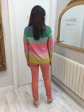 Striped Knit Sweater 65908