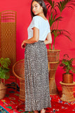 Olivia Maxi Skirt in Leopard Print