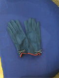 Navy Gloves with Bow