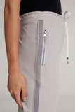 Jogger Pants With Stripe Detail Beige
