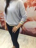 Cream Striped Sweater