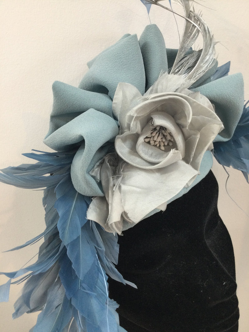 Flora Blue Headpiece