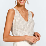 Top With Mesh Overlay