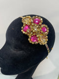 Iris in Fuschia and Gold
