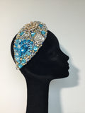 Emer Teardrop with Turquoise & Gold Crystals