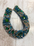 Large Collar - Green Blue & Aqua