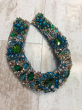 Large Collar - Green Blue & Aqua