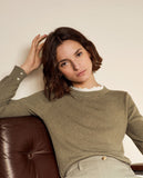 Ribbed Jumper with Ruffle Collar