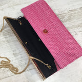 Willow Pink Mesh Clutch