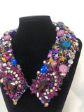 Large Collar - Purple Blue & Multicoloured