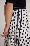 Pleated Polka Dot Skirt