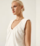 Sleeveless  Gathered Top