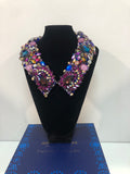 Large Collar - Purple Blue & Multicoloured