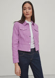 Tailored Lavender Denim Jacket